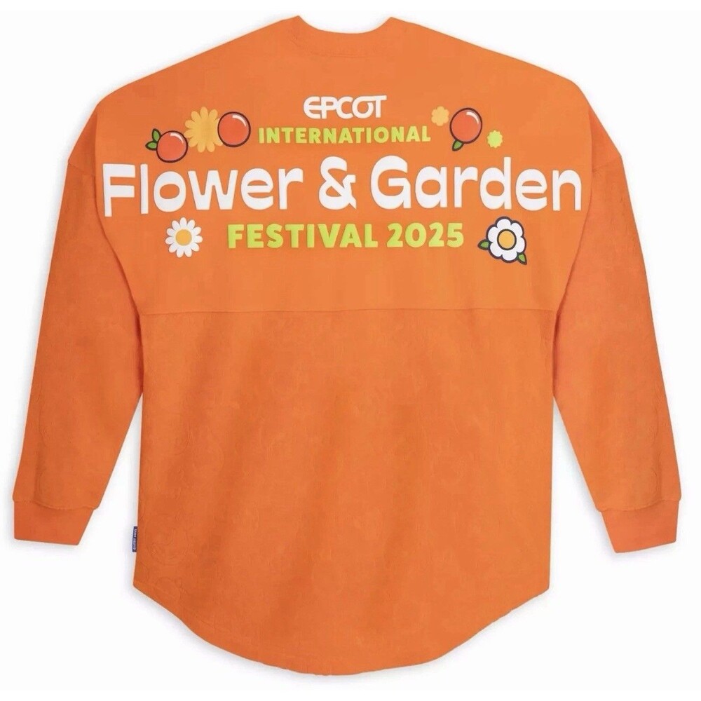 Disney Parks 2025 Epcot Flower Garden Festival Orange Bird 30 Spirit Jersey XXL